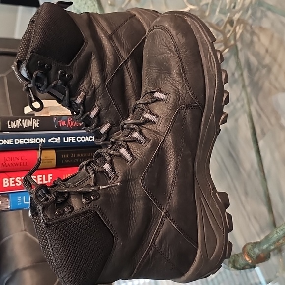 Mens Harley-Davidson Black Leather Lace Up Work Riding Biker Boots Size 12 - Picture 7 of 7